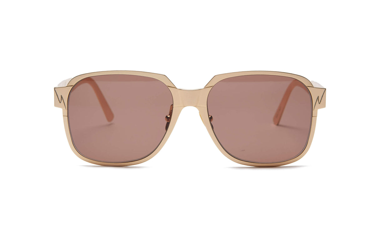 Nessy Khem Dennis Never Dies Brown Classic Square Sunglasses Brown Dennis Sunglasses - Designer Eyewear from Nessy Khem main image 3