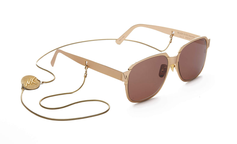 Nessy Khem Dennis Never Dies Brown Classic Square Sunglasses Brown Dennis Sunglasses - Designer Eyewear from Nessy Khem main image 4